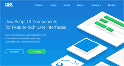 Desktop Screenshot of dhtmlx.com
